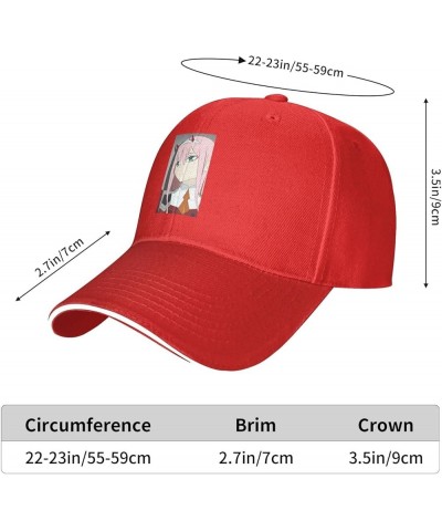 Anime Darling in The FRANXX Sport Casual Sandwich Outdoor Baseball Cap Man Cap face Small Sunscreen Female Sun Visor Red $19....