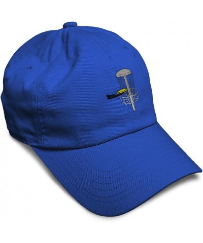 Soft Baseball Cap Disc Golf A Olympics Sports Event Dad Hats for Men & Women Royal Blue $16.51 Baseball Caps