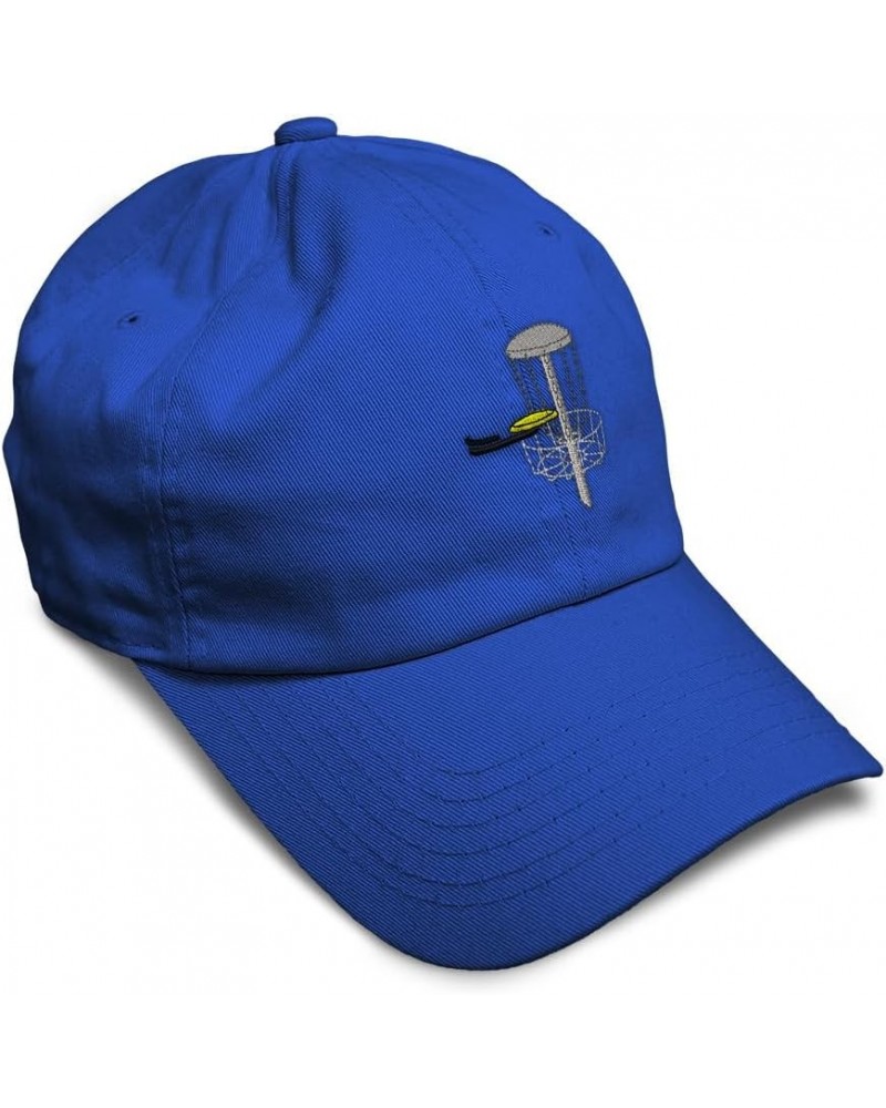 Soft Baseball Cap Disc Golf A Olympics Sports Event Dad Hats for Men & Women Royal Blue $16.51 Baseball Caps