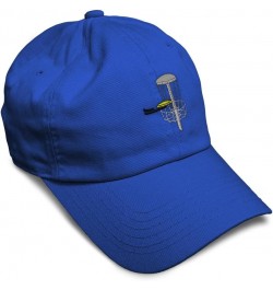 Soft Baseball Cap Disc Golf A Olympics Sports Event Dad Hats for Men & Women Royal Blue $16.51 Baseball Caps