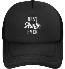 Best Auntie Ever Hat Casual Baseball Cap Adjustable Sports Dad Trucker Hat Black Black $12.16 Baseball Caps