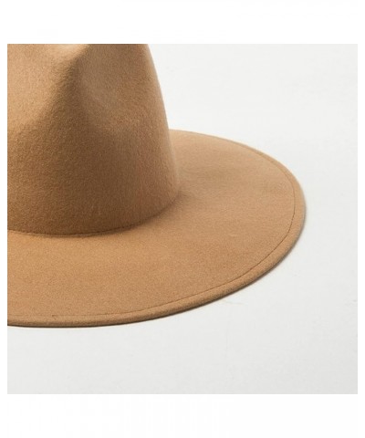 Fedora Fashion Designer Wool Hats for Women Men Causal Fedoras Cap Custom Luxury Hat Panama Jazz Hat Khaki $38.70 Fedoras