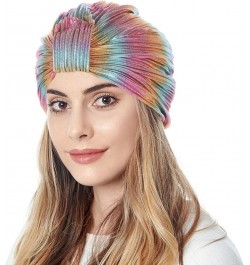 Women Stretch Turbans Cap Headwrap Beaded Headscarf Beanie Wrap Hair wrap Pretied for Black Women Sky Blue $9.59 Headbands