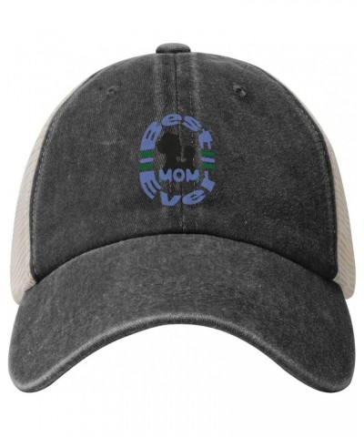 Best Mom Ever Happy Mothers Day Baseball Cap Women Men Mesh Back Hats Vintage Cowboy Hat Dad Caps Black $10.64 Baseball Caps