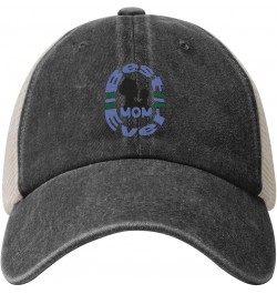 Best Mom Ever Happy Mothers Day Baseball Cap Women Men Mesh Back Hats Vintage Cowboy Hat Dad Caps Black $10.64 Baseball Caps