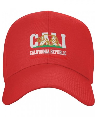 California Republic New Golden Baseball Cap Women Sun Hat Cowboy hat Men Hat Dad Hat Trucker hat Black Red $11.64 Baseball Caps