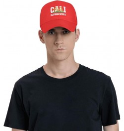 California Republic New Golden Baseball Cap Women Sun Hat Cowboy hat Men Hat Dad Hat Trucker hat Black Red $11.64 Baseball Caps