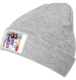 Bee Music Gees Knitted Hat Personalised Warm Winter Ski Knit Skull Caps Plain Cuffed Beanie Black Gray $12.16 Skullies & Beanies