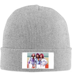 Bee Music Gees Knitted Hat Personalised Warm Winter Ski Knit Skull Caps Plain Cuffed Beanie Black Gray $12.16 Skullies & Beanies