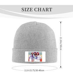 Bee Music Gees Knitted Hat Personalised Warm Winter Ski Knit Skull Caps Plain Cuffed Beanie Black Gray $12.16 Skullies & Beanies