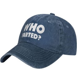 Who Farted Cowboy Hat Outdoor Leisure Adjustable Cowboy Hat Unisex Black Navy Blue $15.54 Baseball Caps