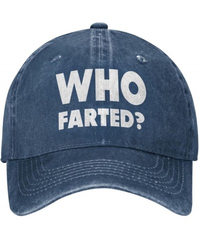 Who Farted Cowboy Hat Outdoor Leisure Adjustable Cowboy Hat Unisex Black Navy Blue $15.54 Baseball Caps