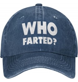 Who Farted Cowboy Hat Outdoor Leisure Adjustable Cowboy Hat Unisex Black Navy Blue $15.54 Baseball Caps