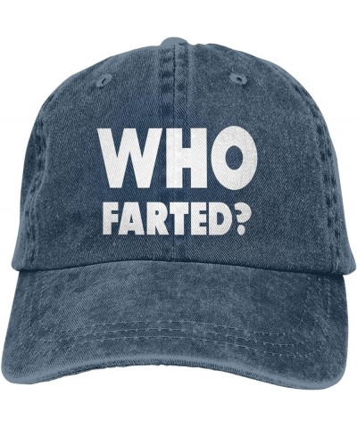 Who Farted Cowboy Hat Outdoor Leisure Adjustable Cowboy Hat Unisex Black Navy Blue $15.54 Baseball Caps