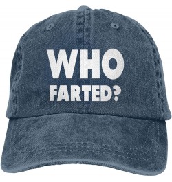 Who Farted Cowboy Hat Outdoor Leisure Adjustable Cowboy Hat Unisex Black Navy Blue $15.54 Baseball Caps