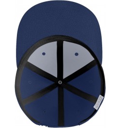 Mass E-Ffect N7 Hats for Men Flat Bill Fitted Caps Hiphop Rap Adjustable Baseball Trucker Dad Hat Navy Blue $12.75 Baseball Caps