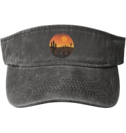 Desert Cactus Sun Visor Hats for Women Men Adjustable Sports Sun Hats Golf Cap Deep Heather $11.09 Visors