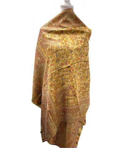 Scarves for Women Modal Scarf Unique Floral Prints Accessory for Summer/Spring Soft Butter Yellow $25.71 Scarves