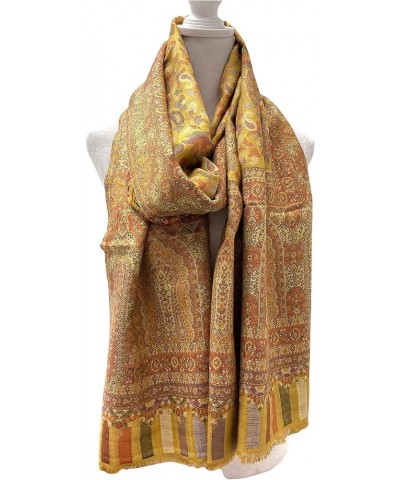 Scarves for Women Modal Scarf Unique Floral Prints Accessory for Summer/Spring Soft Butter Yellow $25.71 Scarves