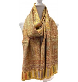 Scarves for Women Modal Scarf Unique Floral Prints Accessory for Summer/Spring Soft Butter Yellow $25.71 Scarves