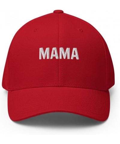 Mama hat, Embroidered Structured hat, for Adults, mom Gifts. Red $18.20 Baseball Caps