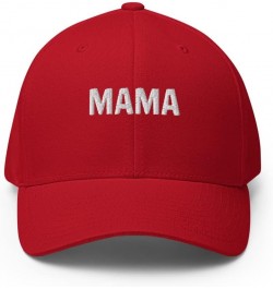 Mama hat, Embroidered Structured hat, for Adults, mom Gifts. Red $18.20 Baseball Caps