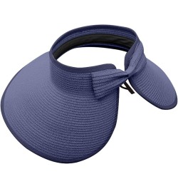 Visor Hat Straw Women's Foldable Bowtie Summer w/Cute Sun Baseball Caps L A Hats 5-navy $11.64 Visors