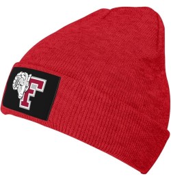 Fordham Rams Logo Stretch Beanie Knit Hat for Men Women Winter Fall Spring Warm Cap Red $11.99 Skullies & Beanies