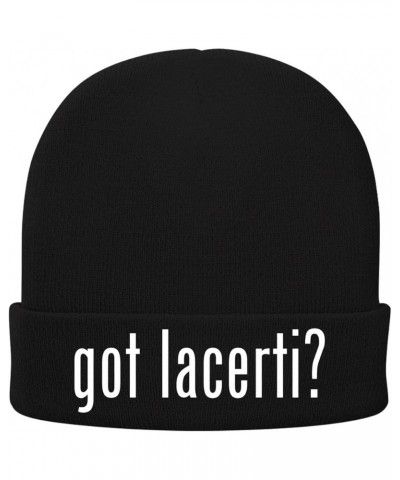 got Lacerti? - Soft Adult Beanie Cap Black $19.45 Skullies & Beanies