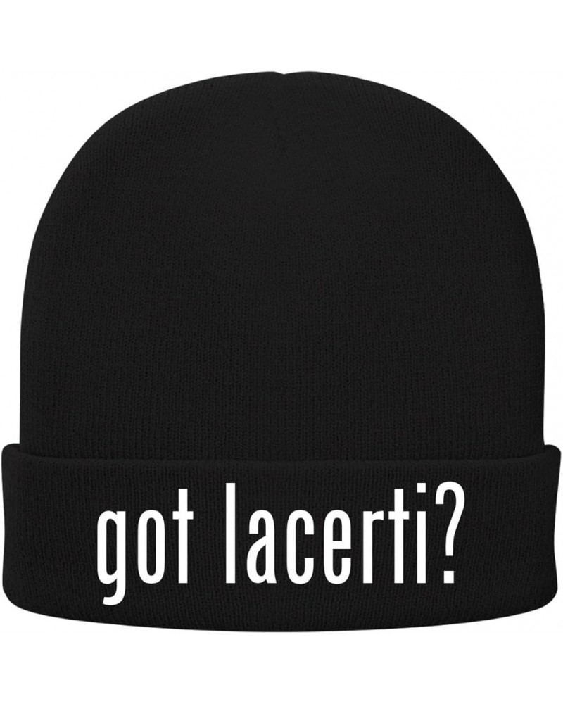 got Lacerti? - Soft Adult Beanie Cap Black $19.45 Skullies & Beanies