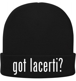 got Lacerti? - Soft Adult Beanie Cap Black $19.45 Skullies & Beanies