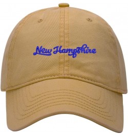 Baseball Cap Men Women NH New Hampshire Embroidered Unisex Classic Adjustable Strapback Dad Hat Khaki $11.36 Baseball Caps