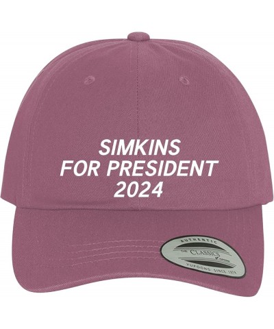 Simkins for President 2024 - Comfortable Dad Hat Baseball Cap Pink $13.04 Baseball Caps