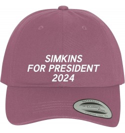 Simkins for President 2024 - Comfortable Dad Hat Baseball Cap Pink $13.04 Baseball Caps