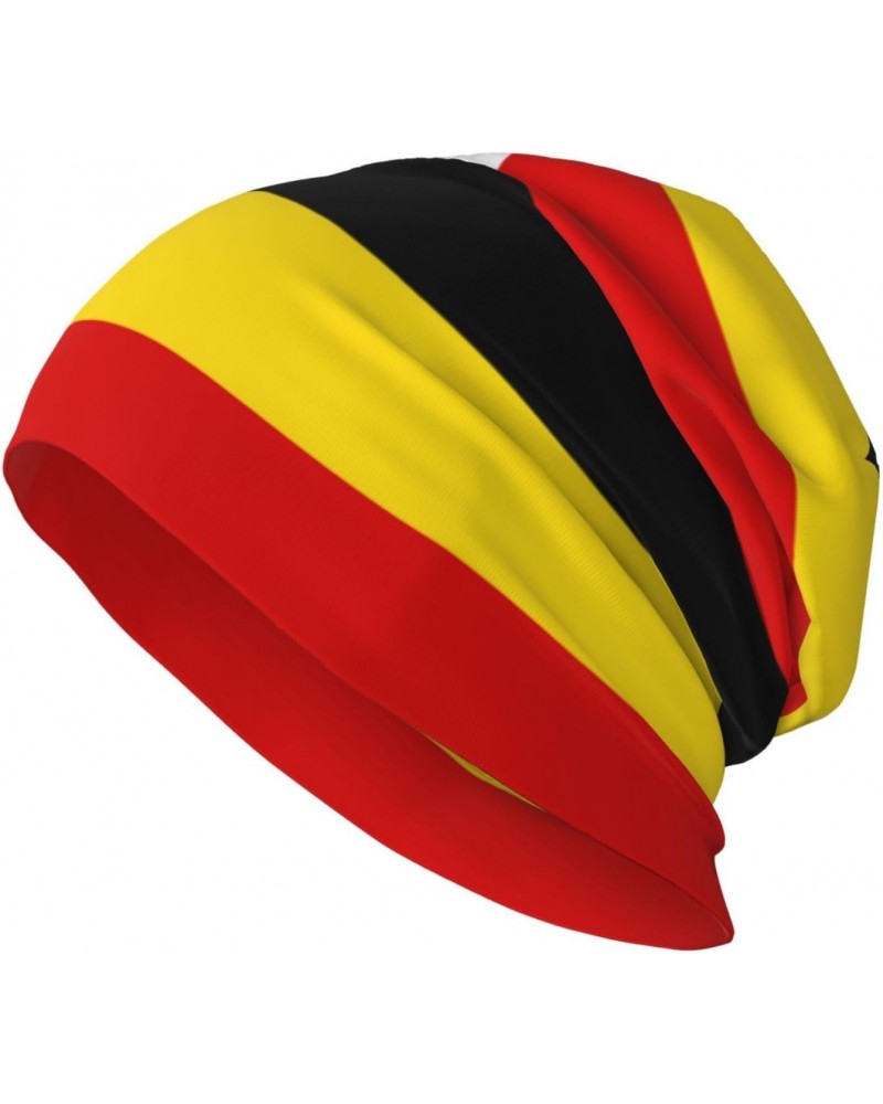 Uganda Flag Experience Cozy Luxury: Milk Silk Knit Beanie - Your Must-Have Outdoor Accessory! Black $12.88 Skullies & Beanies