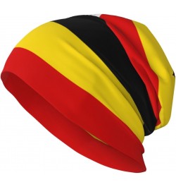 Uganda Flag Experience Cozy Luxury: Milk Silk Knit Beanie - Your Must-Have Outdoor Accessory! Black $12.88 Skullies & Beanies