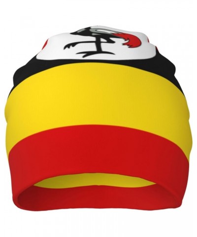 Uganda Flag Experience Cozy Luxury: Milk Silk Knit Beanie - Your Must-Have Outdoor Accessory! Black $12.88 Skullies & Beanies