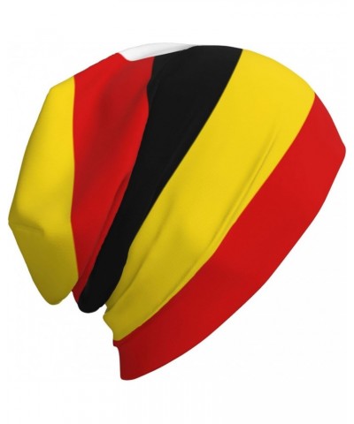 Uganda Flag Experience Cozy Luxury: Milk Silk Knit Beanie - Your Must-Have Outdoor Accessory! Black $12.88 Skullies & Beanies