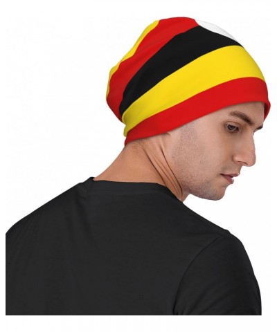 Uganda Flag Experience Cozy Luxury: Milk Silk Knit Beanie - Your Must-Have Outdoor Accessory! Black $12.88 Skullies & Beanies