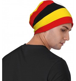 Uganda Flag Experience Cozy Luxury: Milk Silk Knit Beanie - Your Must-Have Outdoor Accessory! Black $12.88 Skullies & Beanies