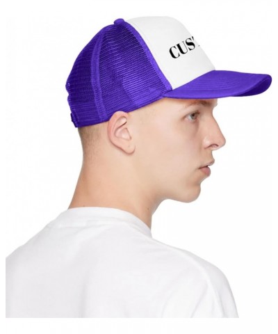 Custom Hat Your Design Here Custom Logo Hat Adjustable Baseball Cap Custom Trucker Hats Unisex Funny Personalized Hat Purple ...