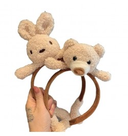 Kawaii Bear Plush Animals Headbands Alt Headwear Cute Accessories Hair Decorations for Cosplay Holiday Party (Rabbit) 2 Pcs $...