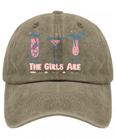 Sun hat Funny Warning The Girls are Drinking Cowboy Hats Blue hat Gifts for Girlfriends Golf Caps Suitable for Sports Pigment...