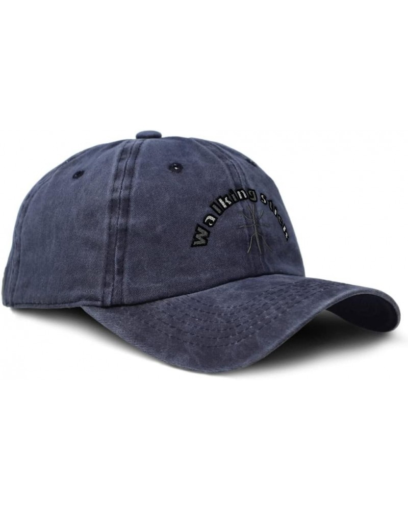 Soft Washed Baseball Cap Walking Stick Insects Cotton Dad Hats for Men & Women Navy Design Only $18.59 Baseball Caps