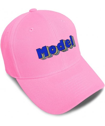 Custom Baseball Cap Model Fashion Acrylic Woman Dad Hats for Men and Women Soft Pink Design Only $14.84 Baseball Caps