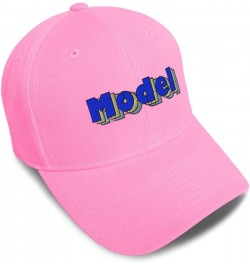 Custom Baseball Cap Model Fashion Acrylic Woman Dad Hats for Men and Women Soft Pink Design Only $14.84 Baseball Caps