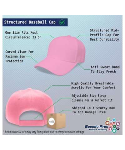 Custom Baseball Cap Model Fashion Acrylic Woman Dad Hats for Men and Women Soft Pink Design Only $14.84 Baseball Caps