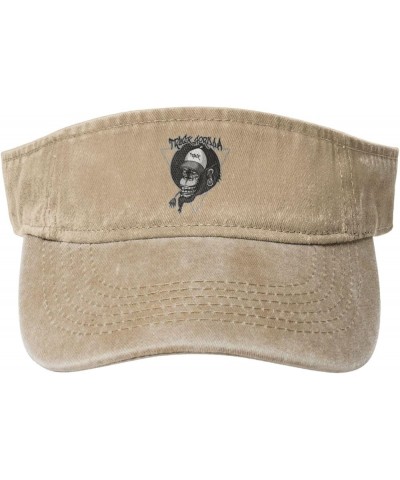 Monkey with Hat Sun Visor Hats for Women Men Sun Hat Vintage Golf Hat Adjustable Baseball Cap Natural $11.14 Visors