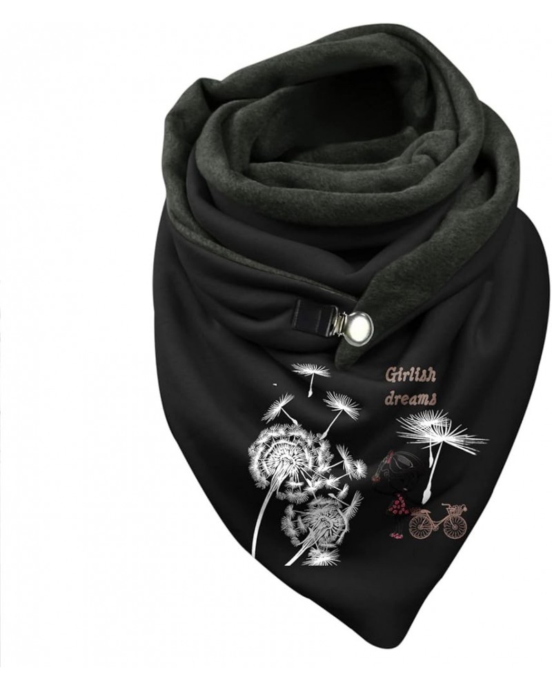 Scarf for Winter Scarf Fashion Shawl Retro Female Scarf Women Scarf Scarf with Bag F $9.39 Scarves