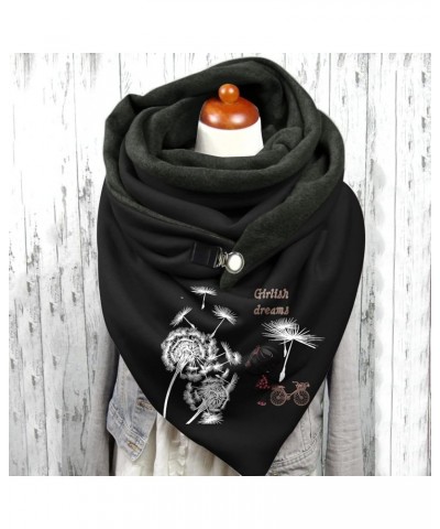 Scarf for Winter Scarf Fashion Shawl Retro Female Scarf Women Scarf Scarf with Bag F $9.39 Scarves